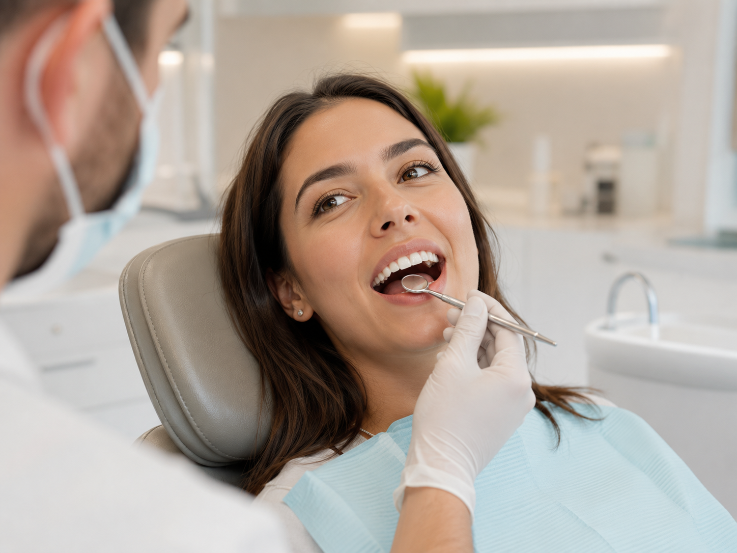 Endodontista avaliando dente para retratamento de canal em Campo Grande
